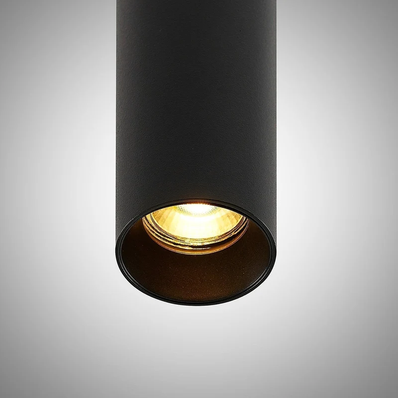 Tube Pendant Light In Black Aluminum From Euroselle