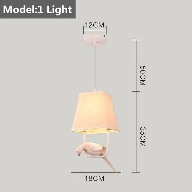 Euroselle Resin Birds Pendant Lights For Home Retro Style