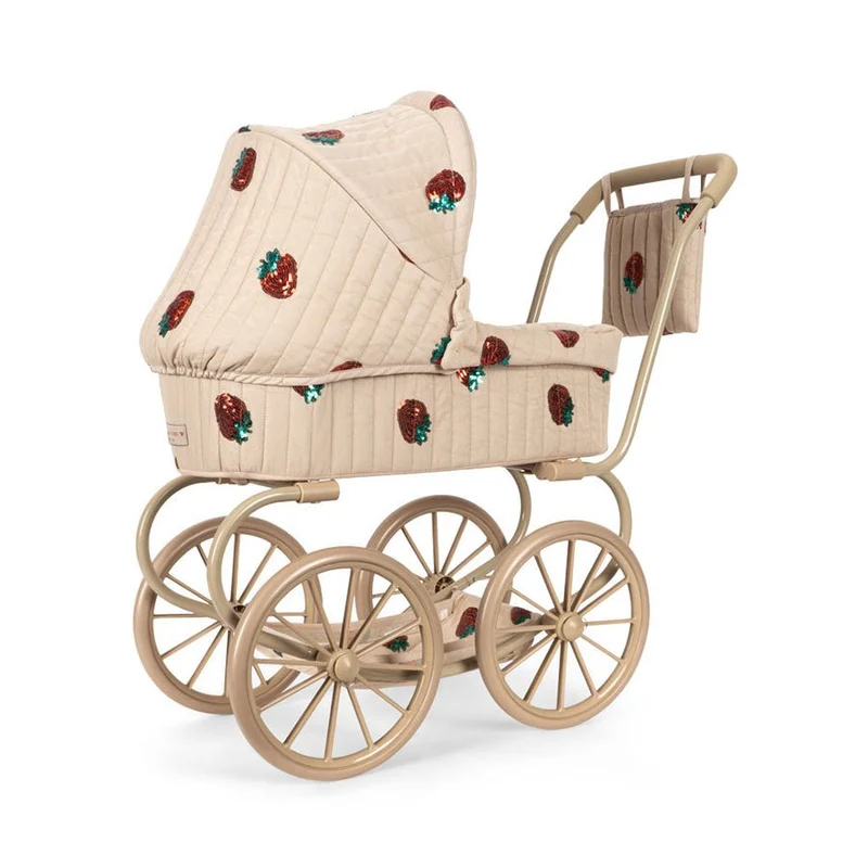 Minnie Tüll Puppenwagen Erdbeere