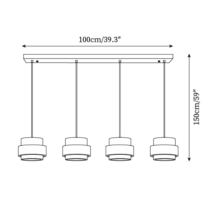 Arvella Cylindrical Travertine Pendant Light Euroselle