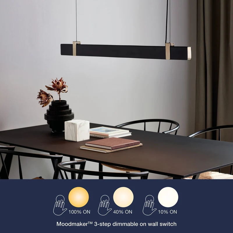 Euroselle Lilt 115 LED MoodMaker Linear Pendant Light