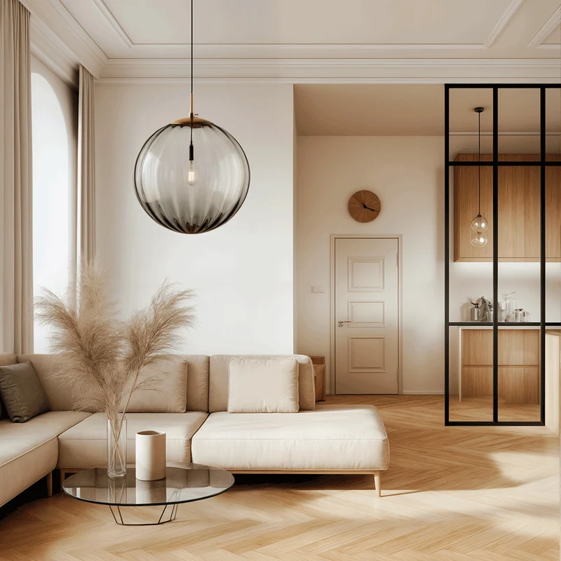 Tulise Glass Pendant Lights By Euroselle For Modern Interiors
