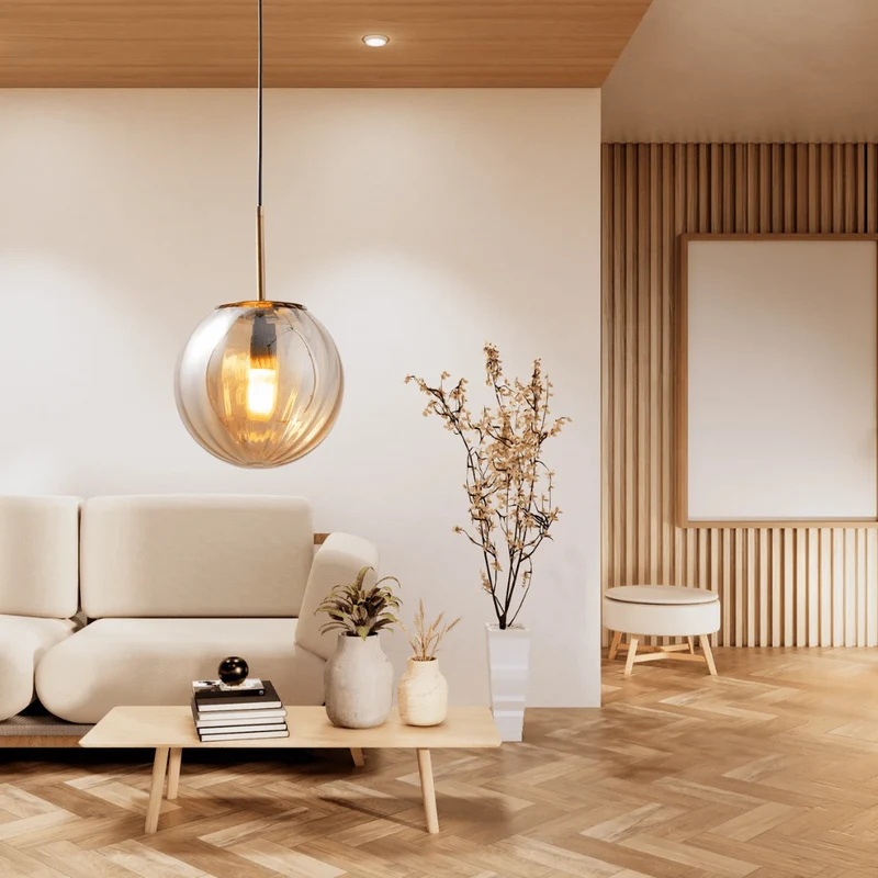 Tulise Glass Pendant Lights By Euroselle For Modern Interiors