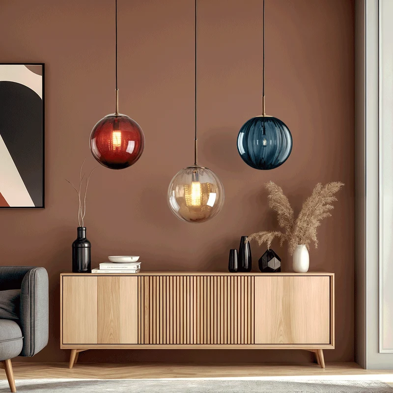 Tulise Glass Pendant Lights By Euroselle For Modern Interiors