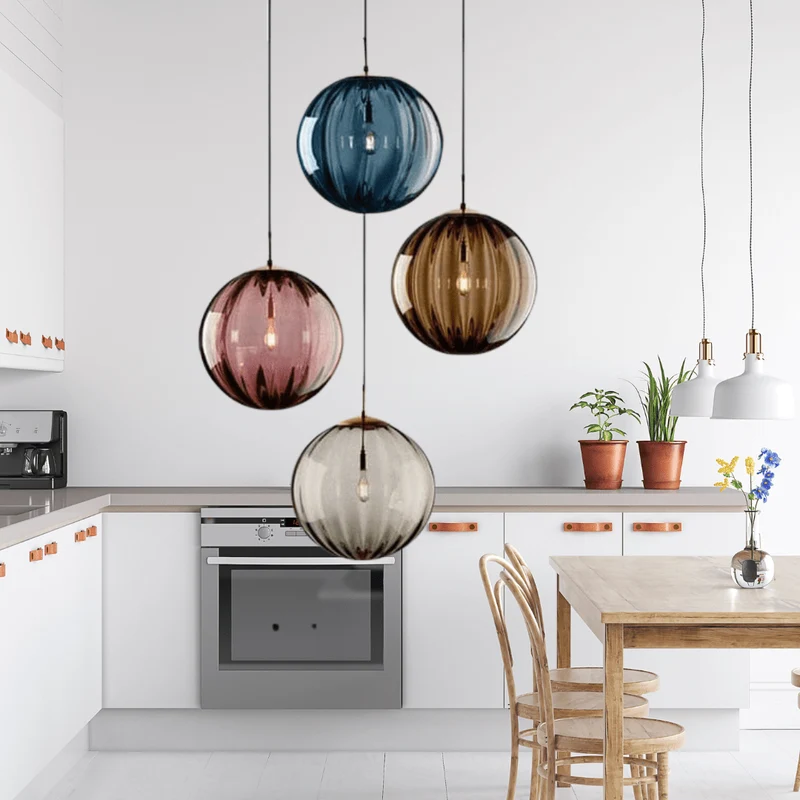 Tulise Glass Pendant Lights By Euroselle For Modern Interiors