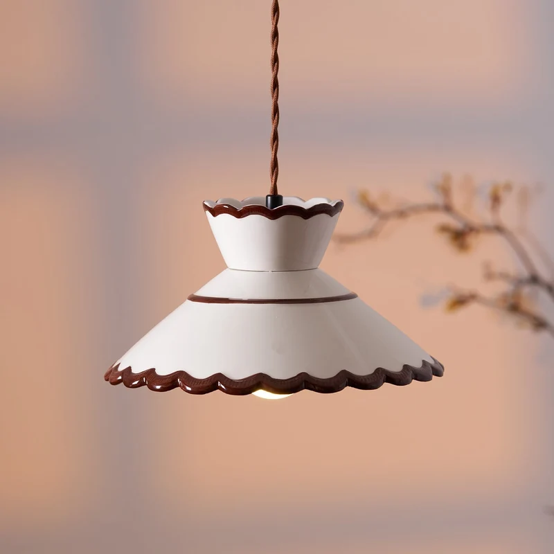 Maris Retro Ceramic Pendant Lights Indoor Lighting By Euroselle