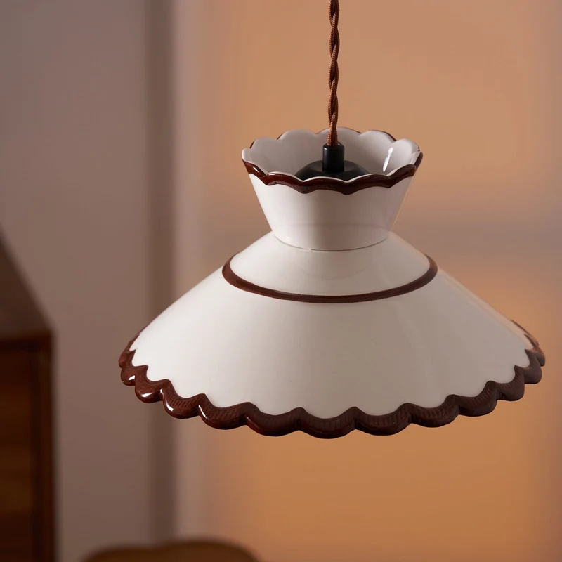 Maris Retro Ceramic Pendant Lights Indoor Lighting By Euroselle