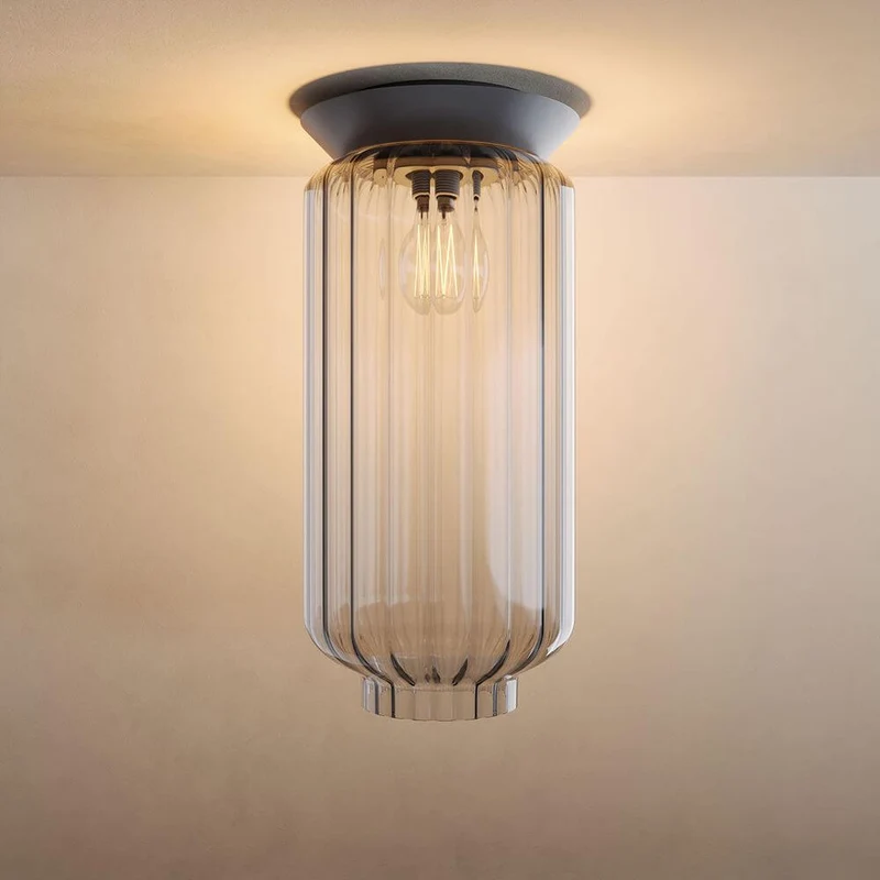 s.luce Velo Glas-Deckenleuchte E27