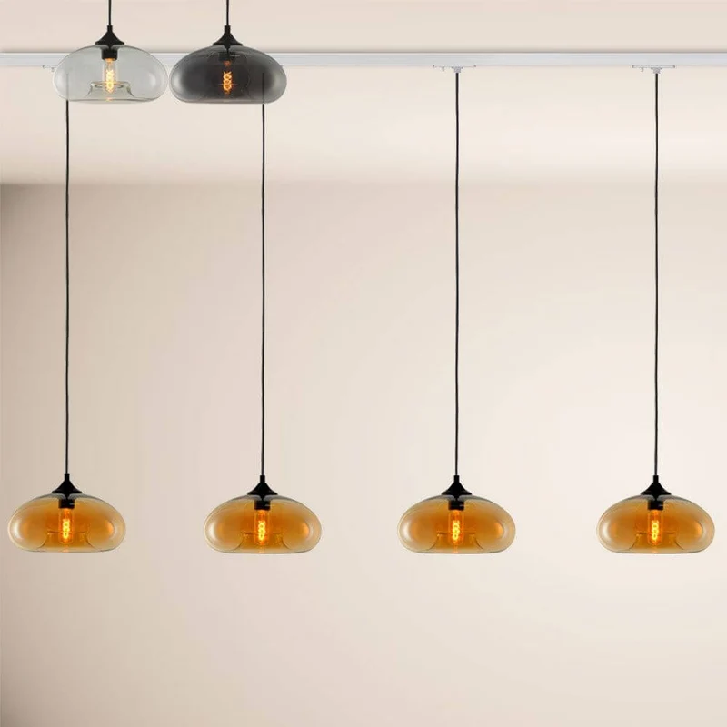 s.luce Cruet Low Esstisch-Hängelampe 1-Phasen-Schiene Mitteleinspeiser
