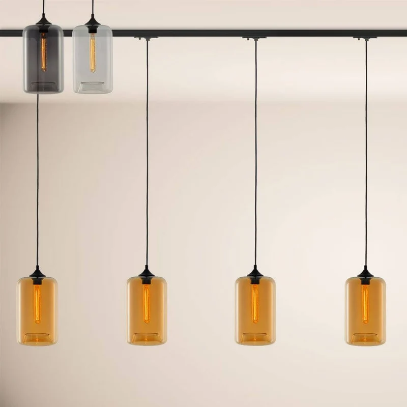 s.luce Cruet Up Esstisch-Hängeleuchte 1-Phasen-Schiene Mitteleinspeiser