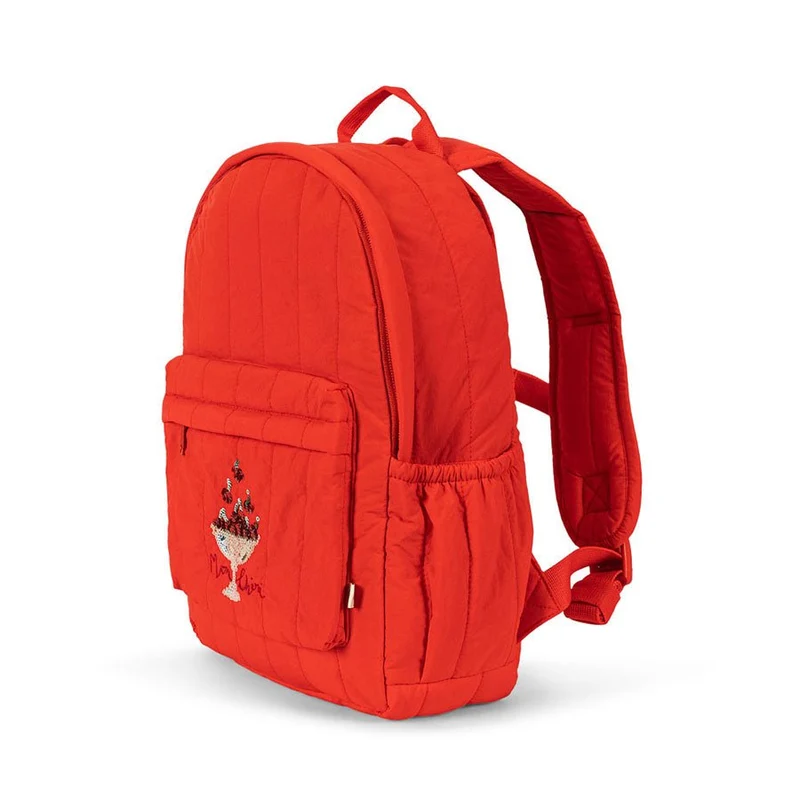 Juno Pailletten-Rucksack feuerrot
