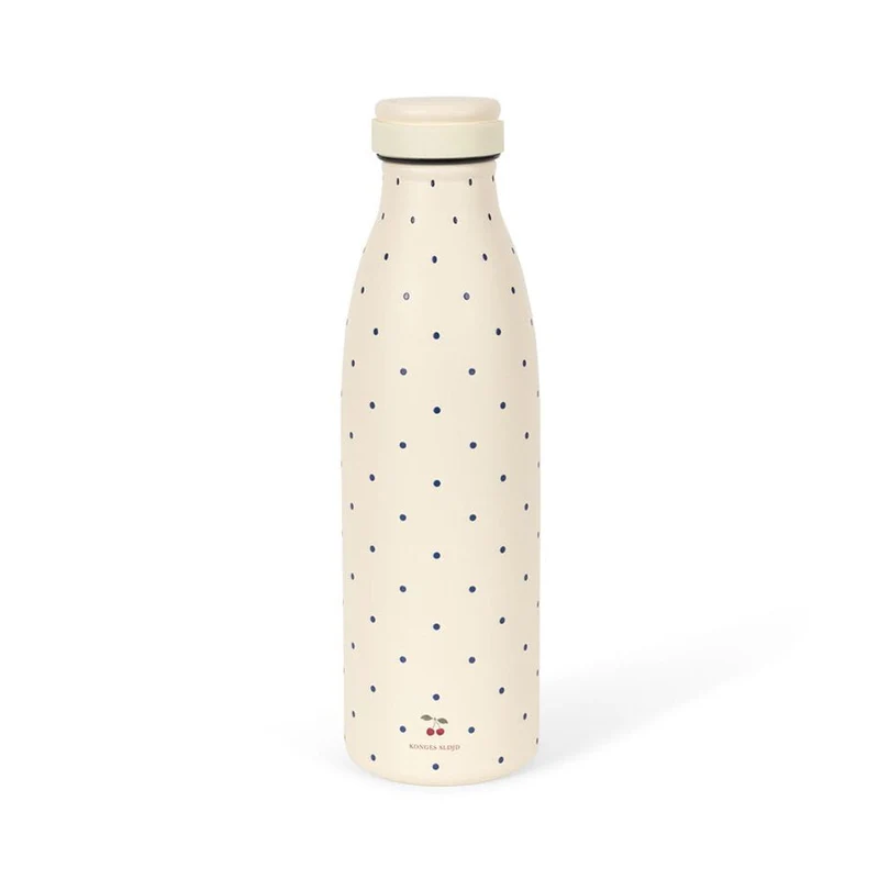 Thermoflasche mit marineblauen Punkten (500 ml)