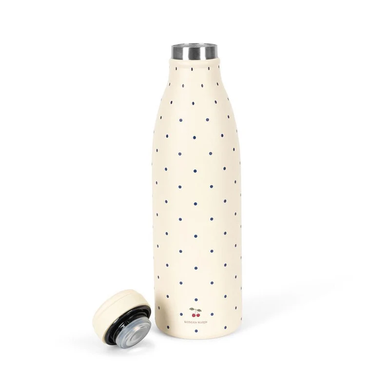 Thermoflasche mit marineblauen Punkten (500 ml)