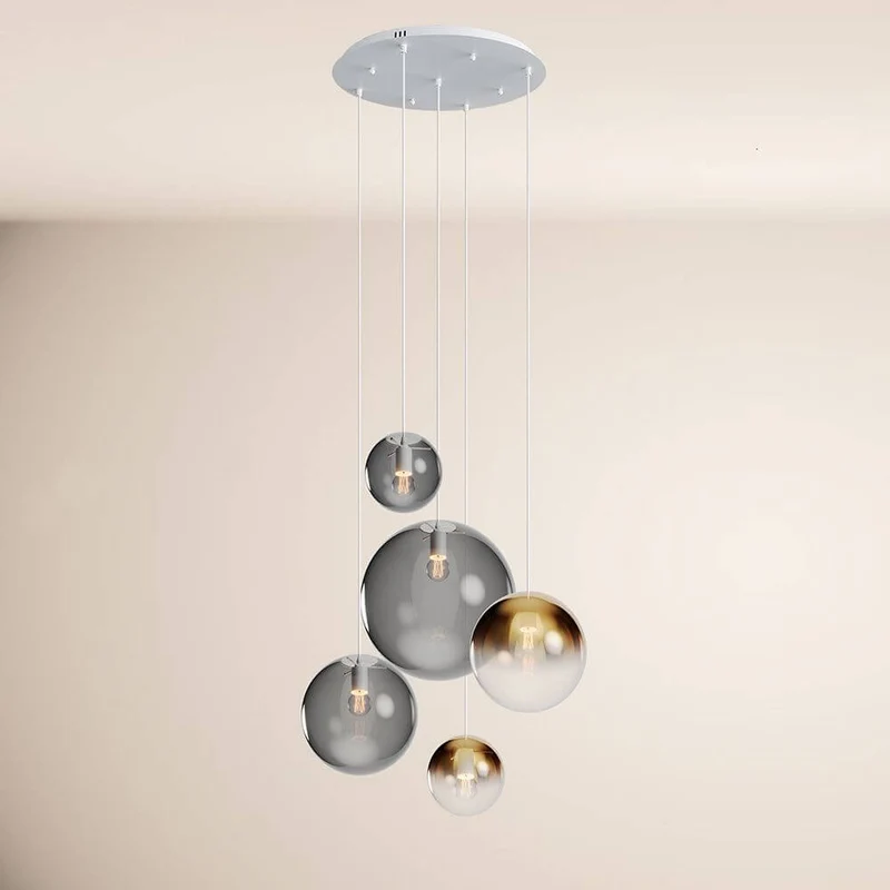 s.luce Orb 5-flammige Galerielampe Modular