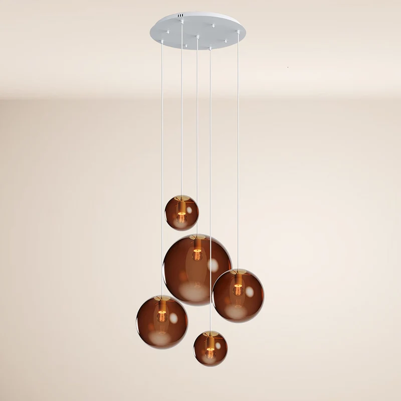 s.luce Orb 5-flammige Galerielampe Modular