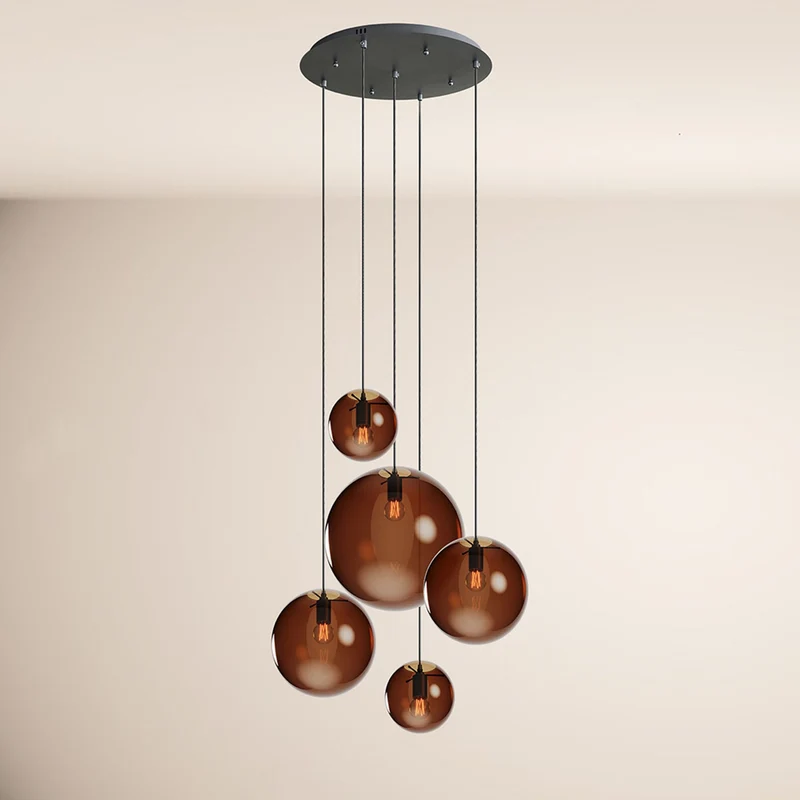 s.luce Orb 5-flammige Galerielampe Modular