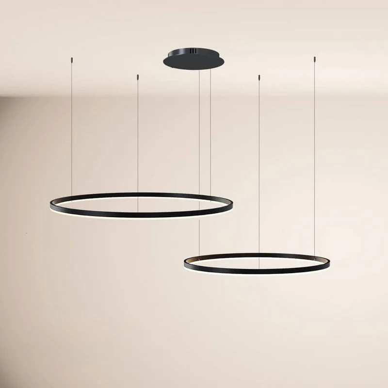 s.luce LED Ring Hängelampe 2-flammig Exzentrisch