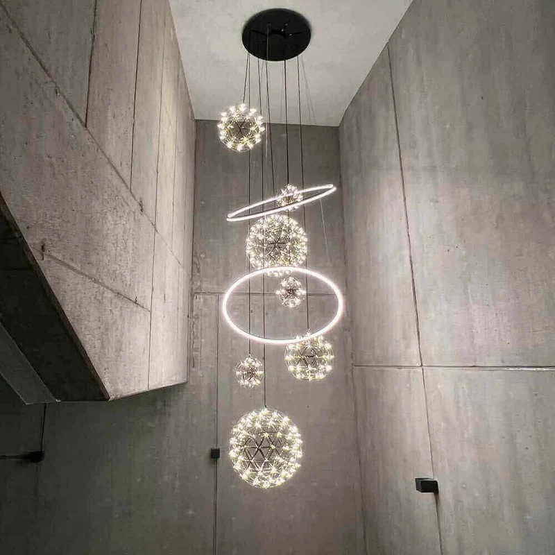 s.luce Fusion XXL Galerieleuchte 8-flammig LED-Ring