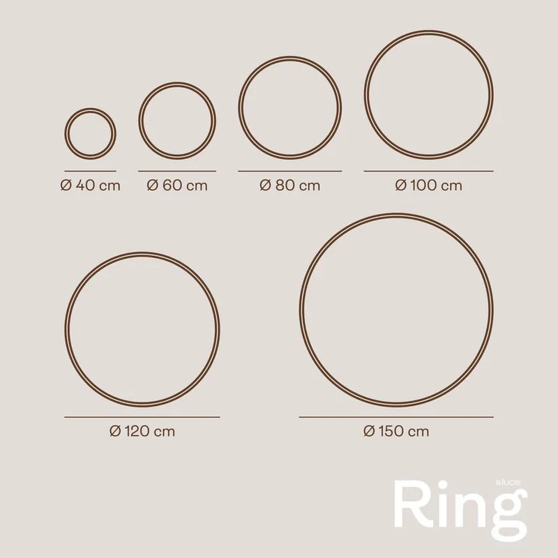 s.luce LED Ring Pendelleuchte 3-flammig Exzentrisch