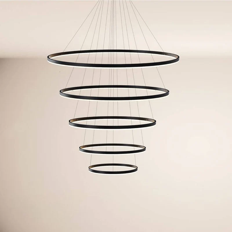 s.luce LED Ring Pendelleuchte 5-flammig Zentrisch