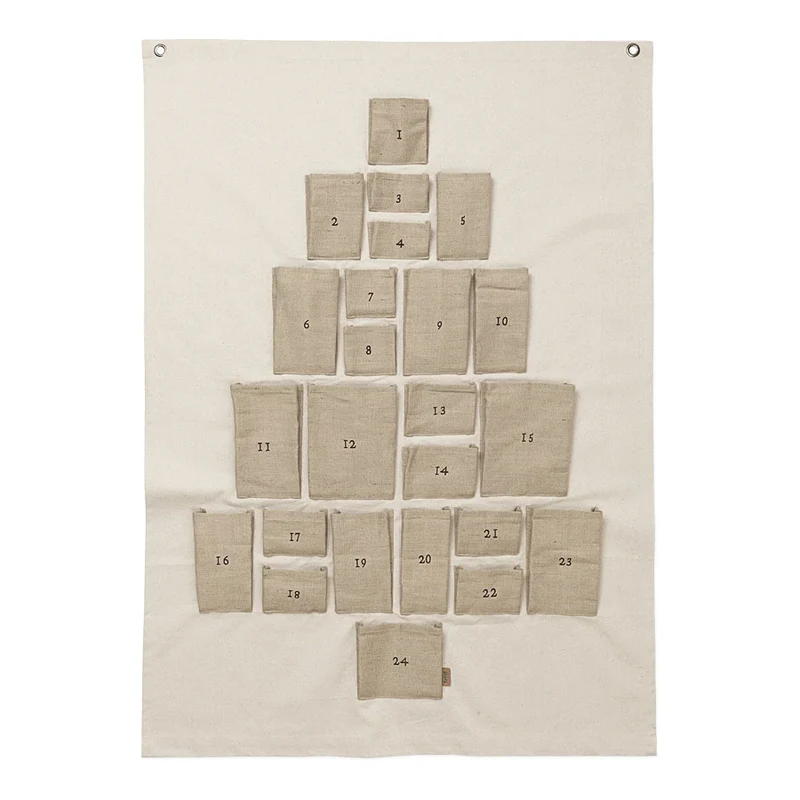 Kiefernholz Adventskalender-Aufhängung Maxi Natur