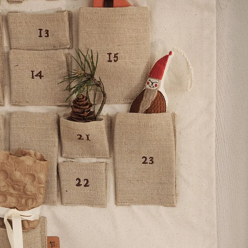 Kiefernholz Adventskalender-Aufhängung Maxi Natur