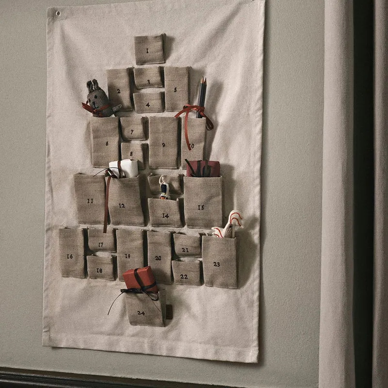 Kiefernholz Adventskalender-Aufhängung Maxi Natur