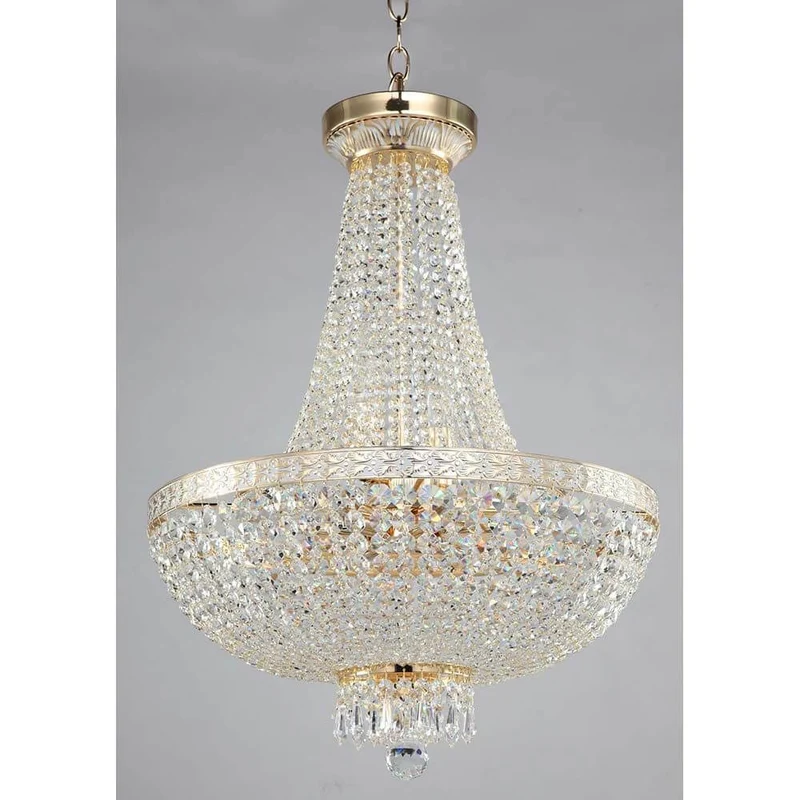 Bella Kristall Lüster Gold