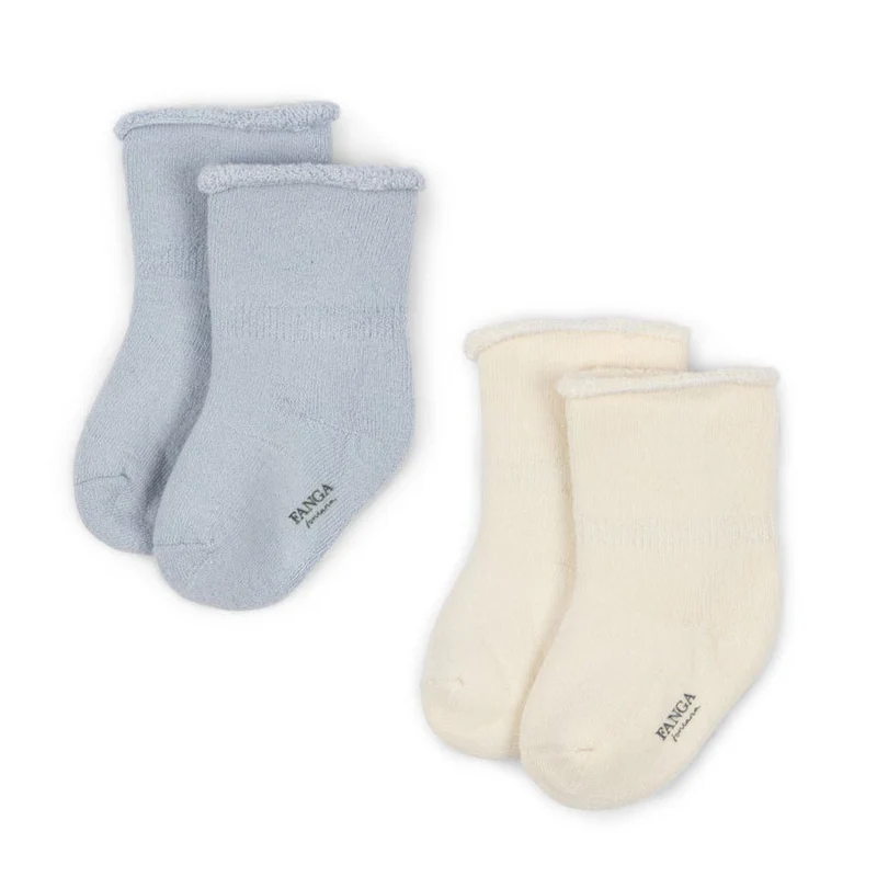 Fanga Vicino 2-Pak Frotté-Strümpfe, Gray Dawn
