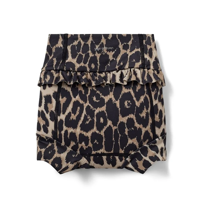 Bethsb Badehose hellbraun mit Leopardenmuster