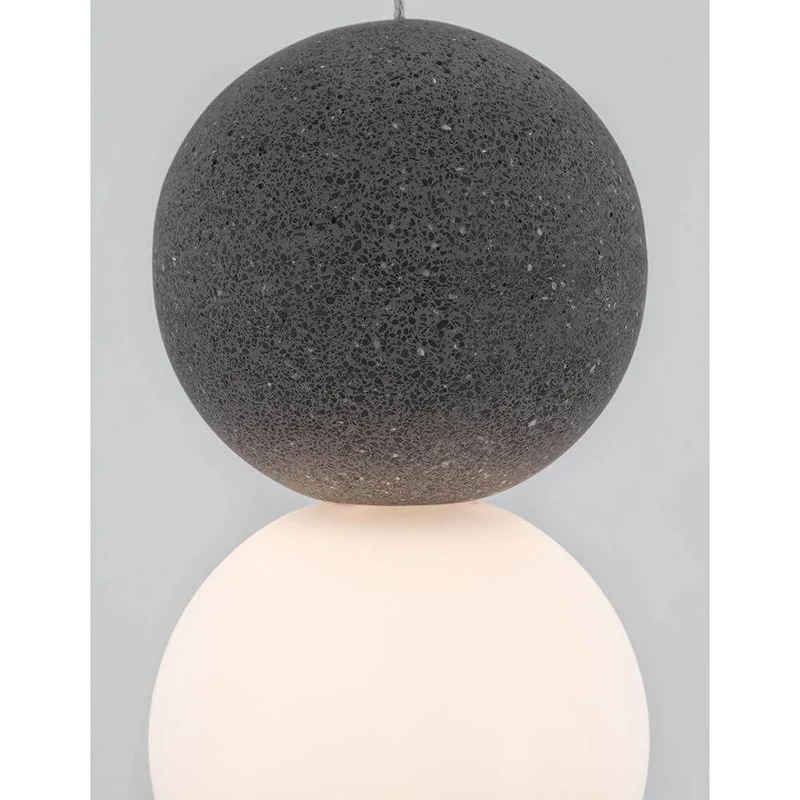 Zero Kugel Hängelampe Beton, Glas