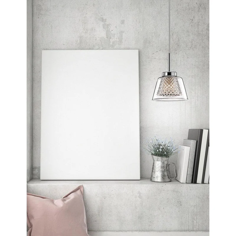Boccale Pendellampe Glas Klar