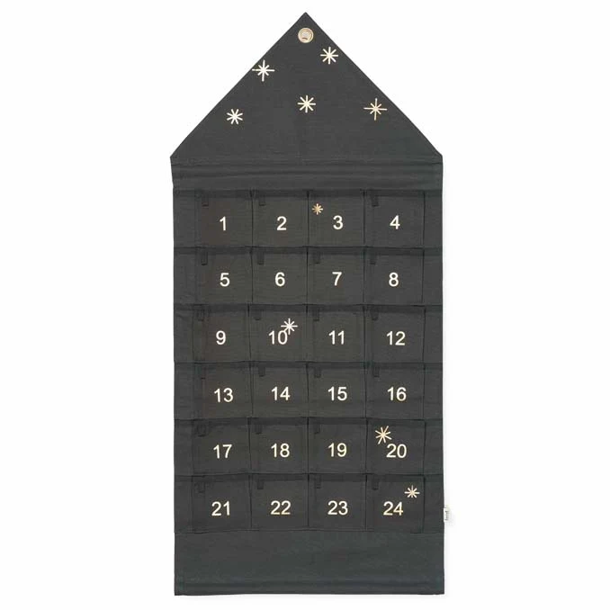 Adventskalender-Aufhänger Stern grün