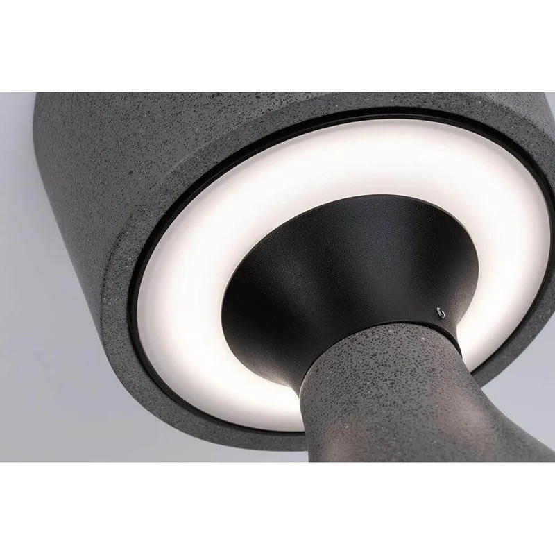 LED Pflanzkübel Concrea Schwarzer Sandstein IP65