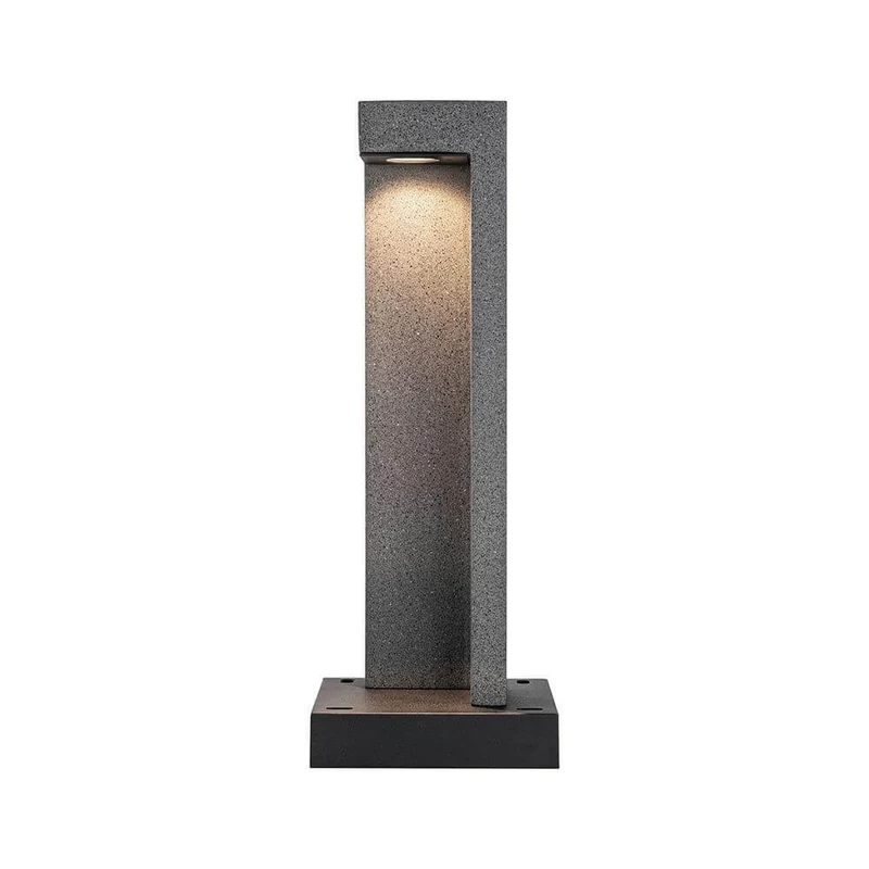 LED Pollerleuchte Concrea Schwarzer Sandstein Beton IP65