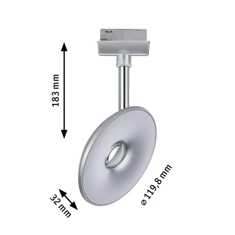 U-Rail LED Schienenspot Sphere Strahler Chrom