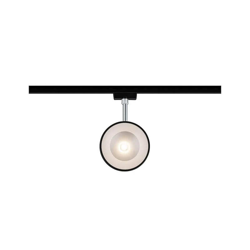 U-Rail LED Schienenspot Arena Einzelspot Dimmbar Schwarz-Matt, Chrom