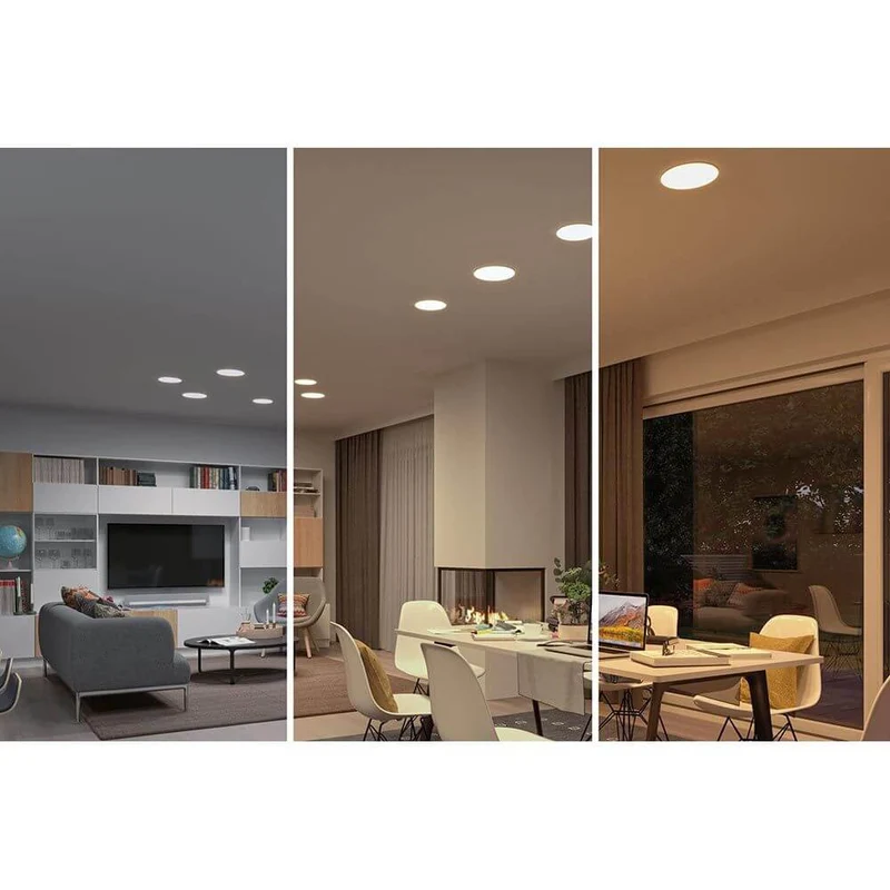 VariFit LED Einbaupanel Veluna mit CCT-Switch Ø 18,5cm