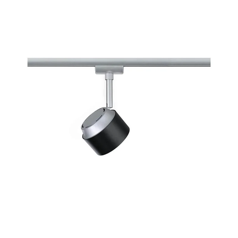 U-Rail LED Schienenspot Pane Einzelspot Schwarz, Chrom