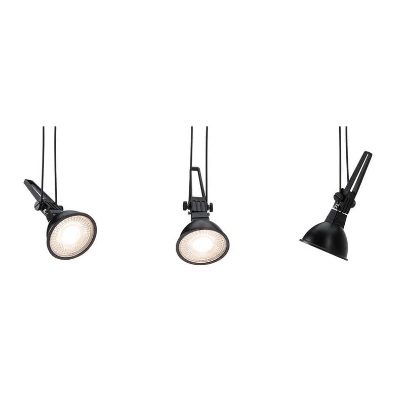 CorDuo Seilsystem Comet Einzelspot Schwarz-Matt Dimmbar