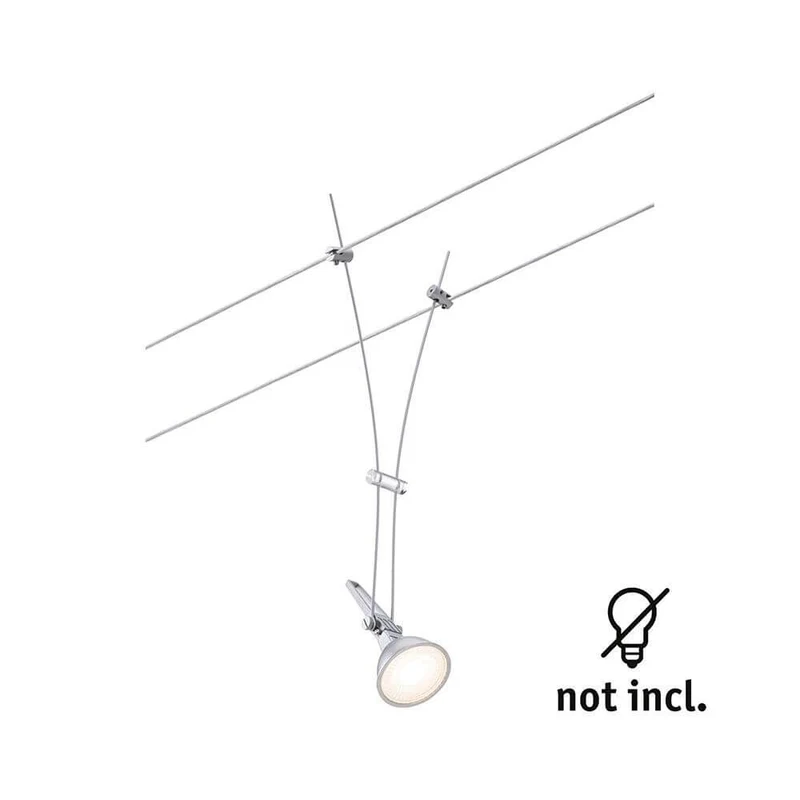 CorDuo Seilsystem Comet Einzelspot Chrom-Matt