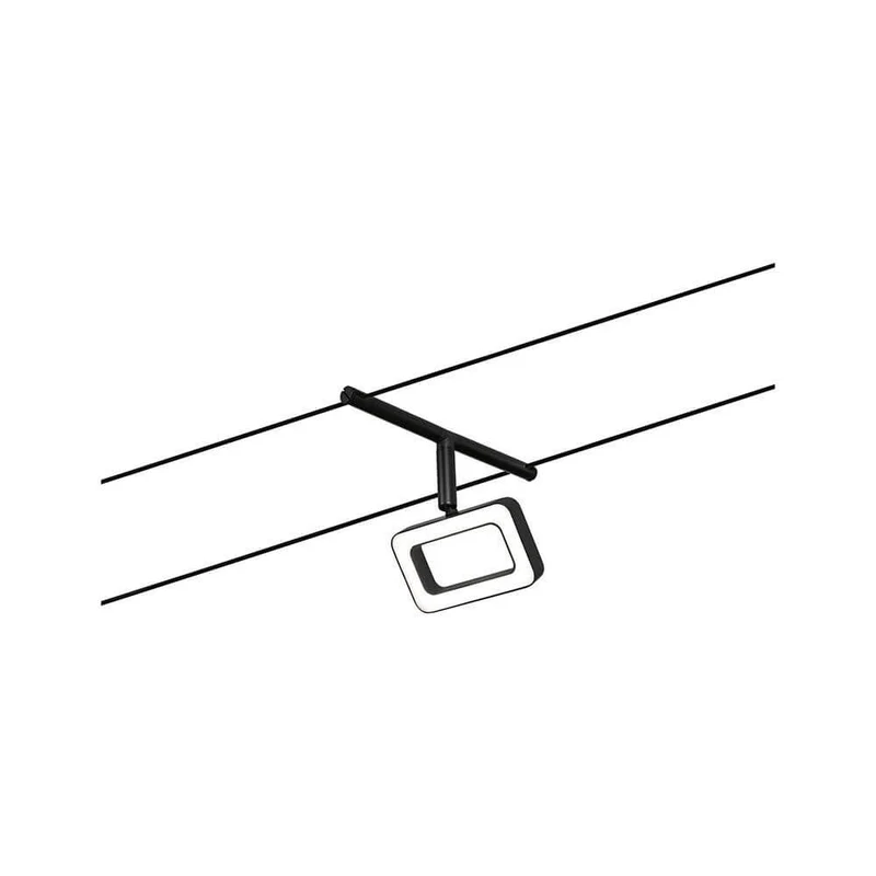 CorDuo LED Seilsystem Frame Basis-Set Schwarz-Matt, Chrom