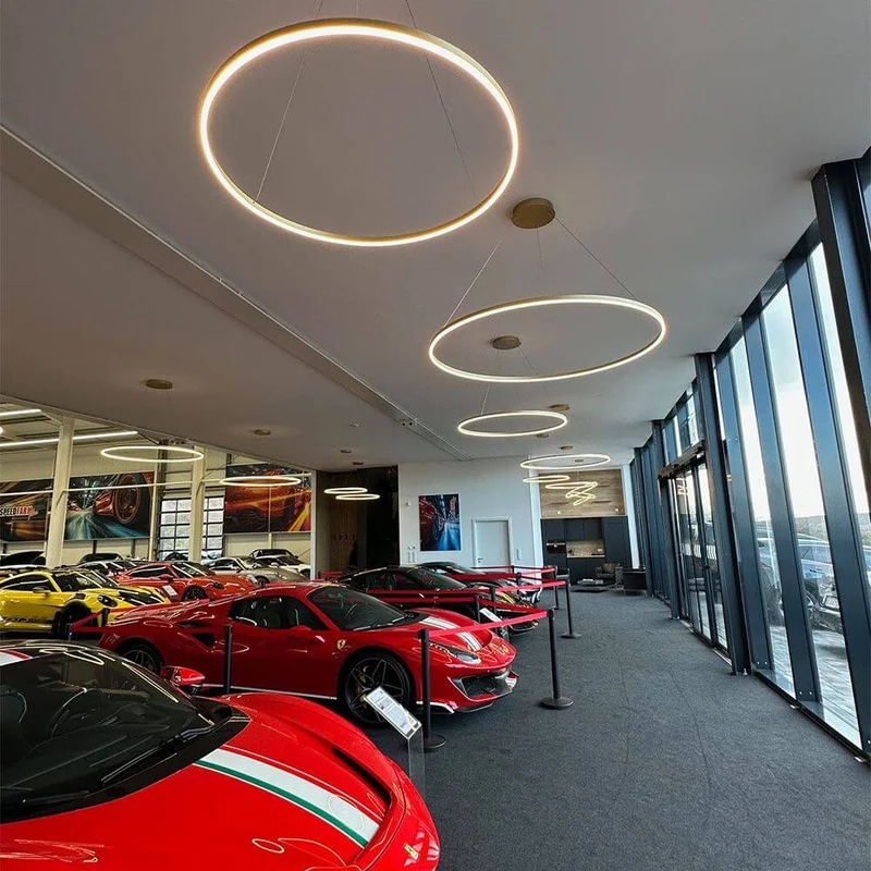 s.luce LED Ring Pendelleuchte rund Direkt oder Indirekt