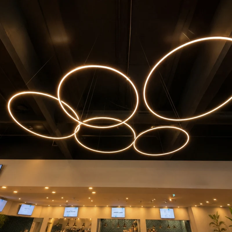 s.luce LED Ring Pendelleuchte rund Direkt oder Indirekt