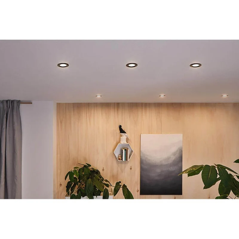 LED Einbauleuchte Nova 3er Basis-Set Rund Ø 7,8cm mit Stufen-Dimmer