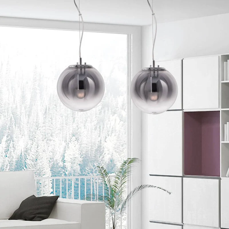 Glas Hängekugel Arabela Ø 20cm Rauchglas