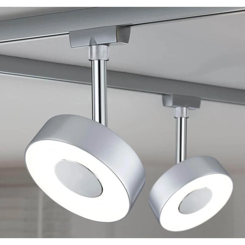 U-Rail LED Schienenspot Circle Chrom-Matt Dimmbar