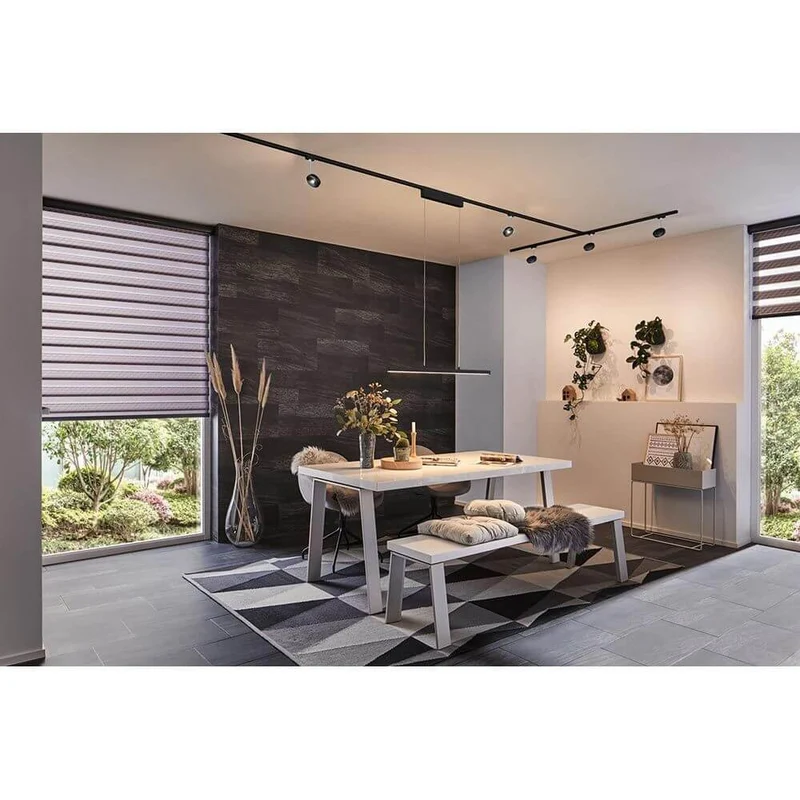 U-Rail LED Pendelleuchte Lento Dimmbar Schwarz-Matt