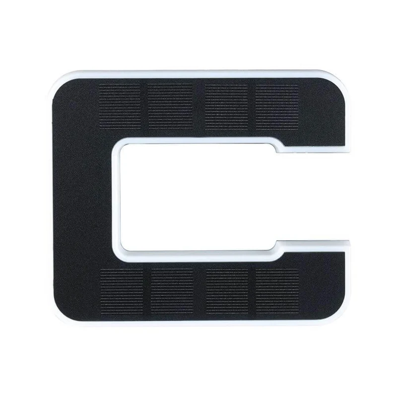 Solar LED Hausnummernleuchte Buchstabe C Schwarz