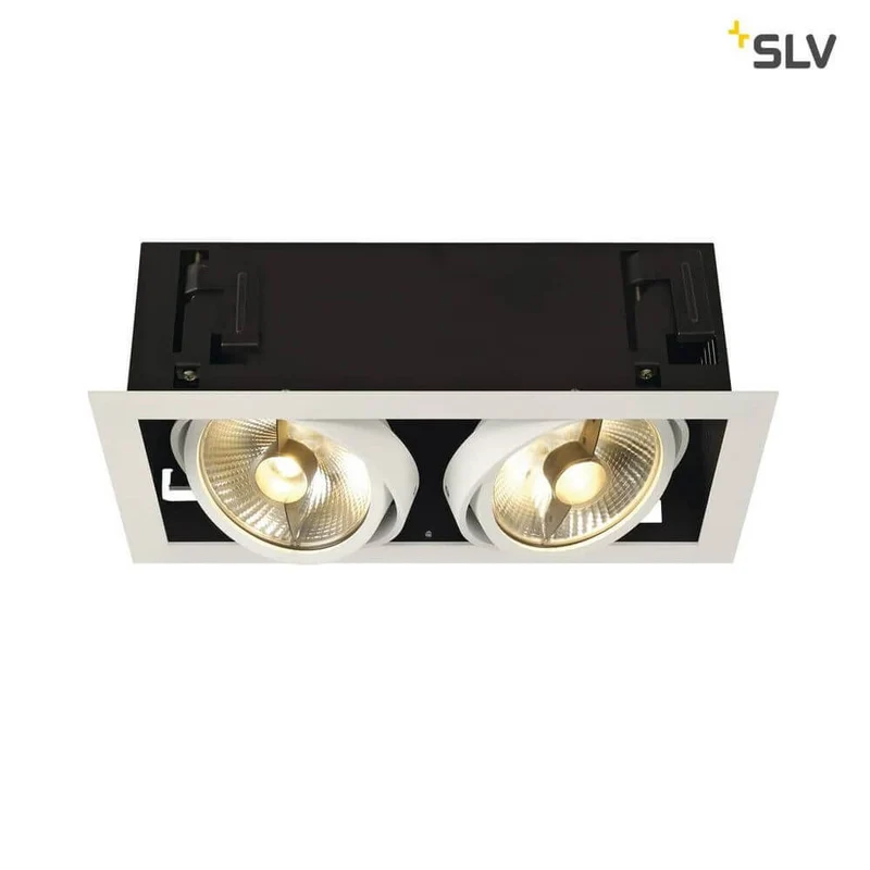 Kadux 2 ES111 Downlight eckig Weiß max. 2x50W